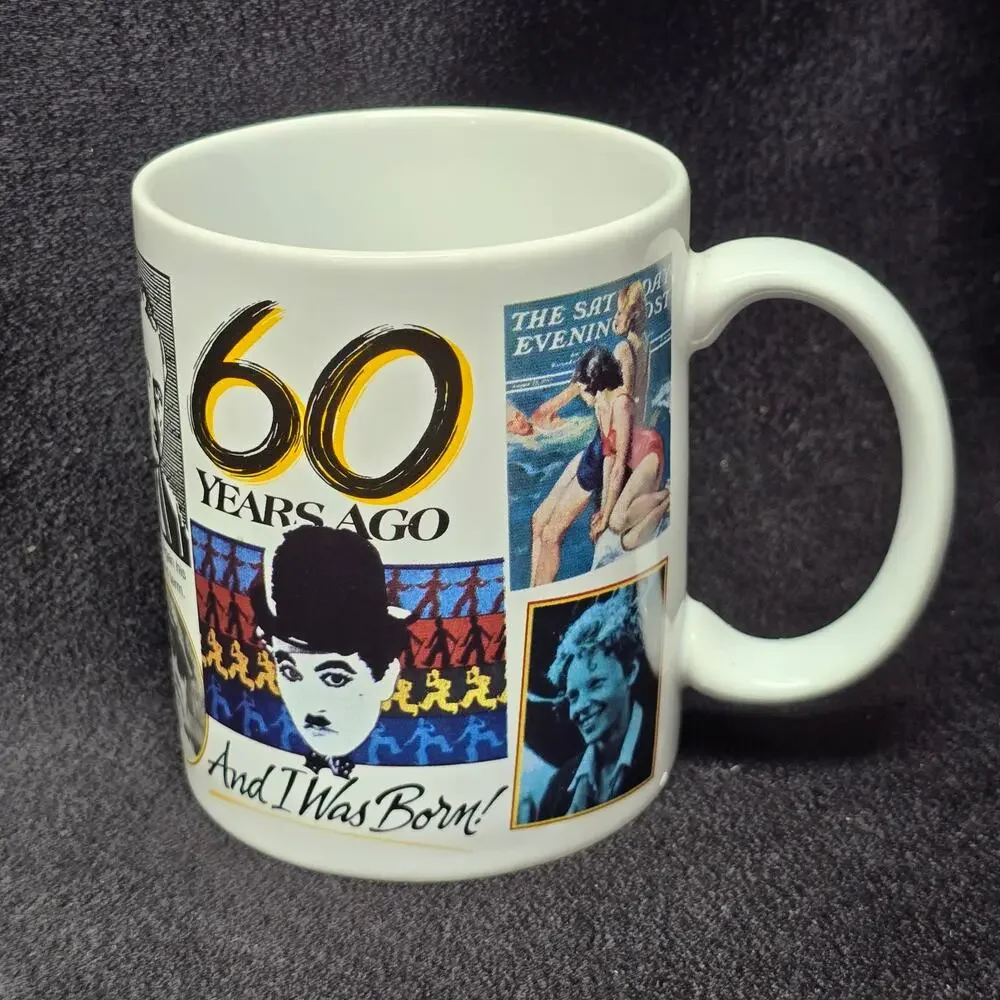 60 Years Ago Gone With The Wind Charlie Chapin Coffee Mug Peacock Papers Cup